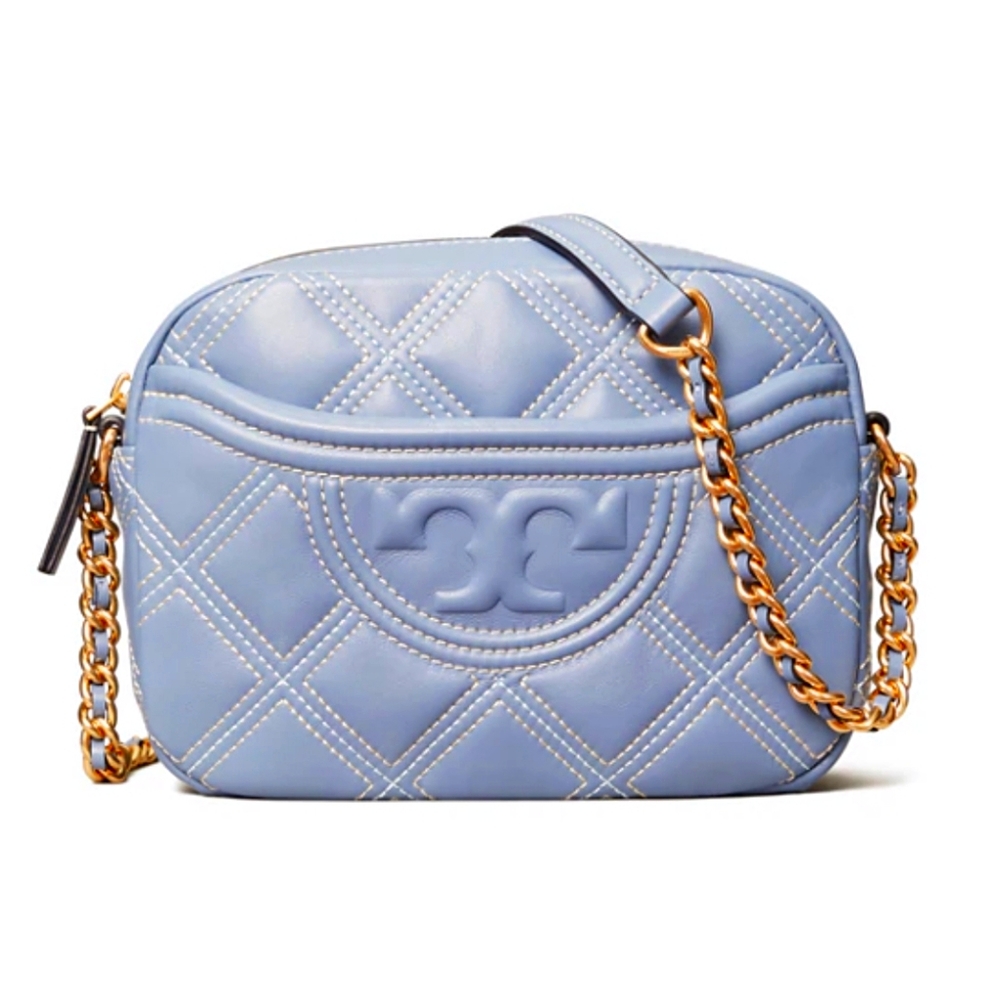 Tory Burch Fleming Contrast Stitch  Camera Handbag